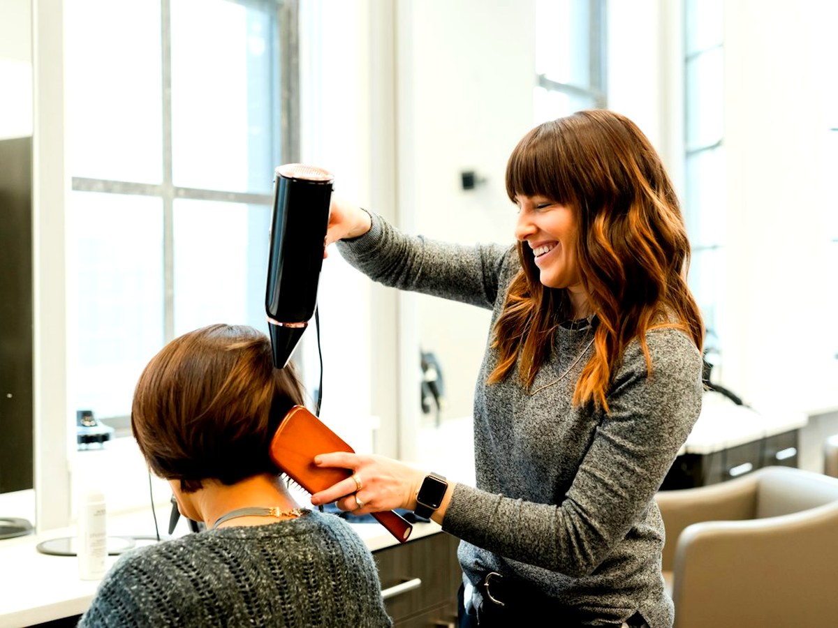 Orange Unisex Salon radiant confident look after a visit